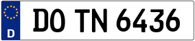 Trailer License Plate